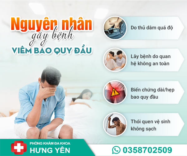 Nguyên nhân viêm bao quy đầu