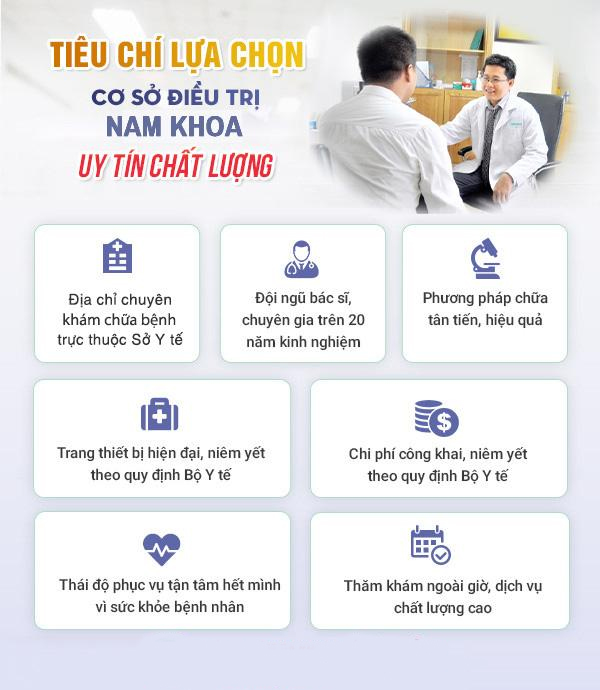 tieu chi chon phong kham nam khoa