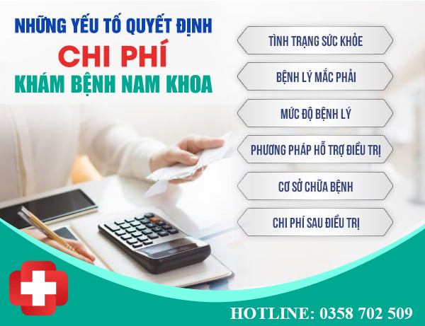 Chi phí khám nam khoa hết bao nhiêu tiền?