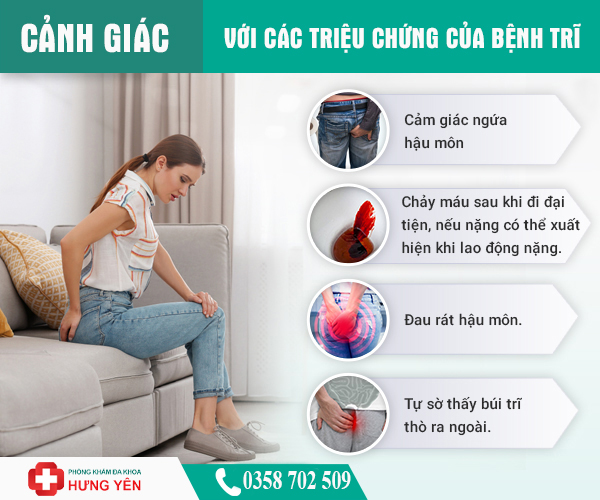 Dấu hiệu của bệnh trĩ