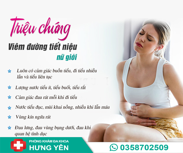 Dấu hiệu viêm đường tiết niệu ở nữ