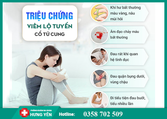 Triệu chứng viêm lộ tuyến cổ tử cung sau sinh