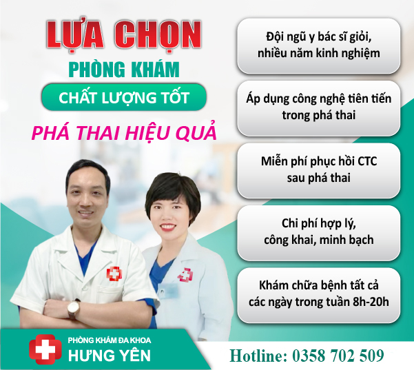 Địa chỉ phá thai 3 tháng tuổi an toàn