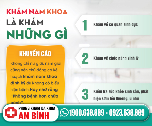 khám nam khoa là khám những gì